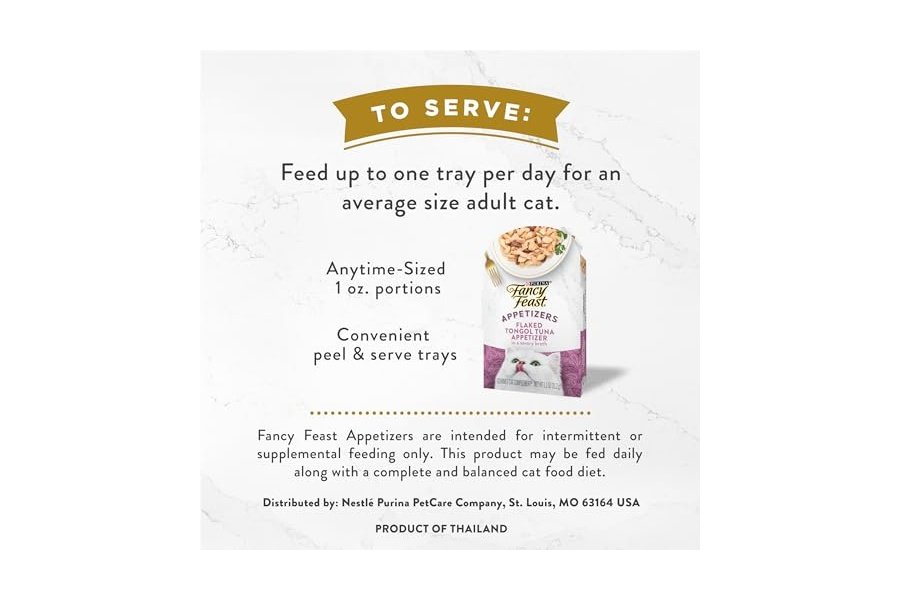 Alimento para gatos Purina Fancy Feast Appetizers sin cereales, Tongol en copos de atún, para lamer - (Paquete de 10) Bandejas de 30 g - Image 7