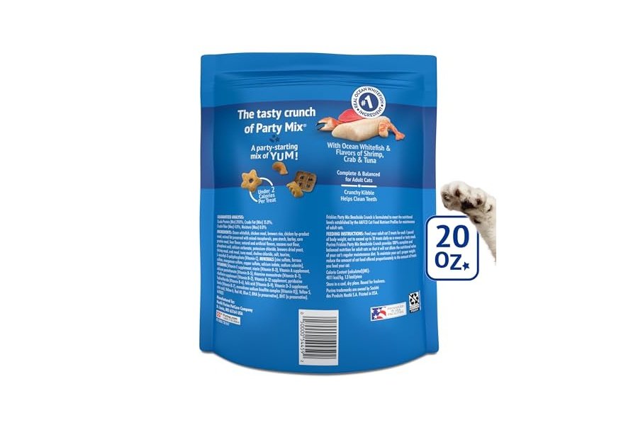 Premios para gatos Purina Friskies, mezcla para fiestas Beachside Crunch - Bolsa de 590 g - Image 6