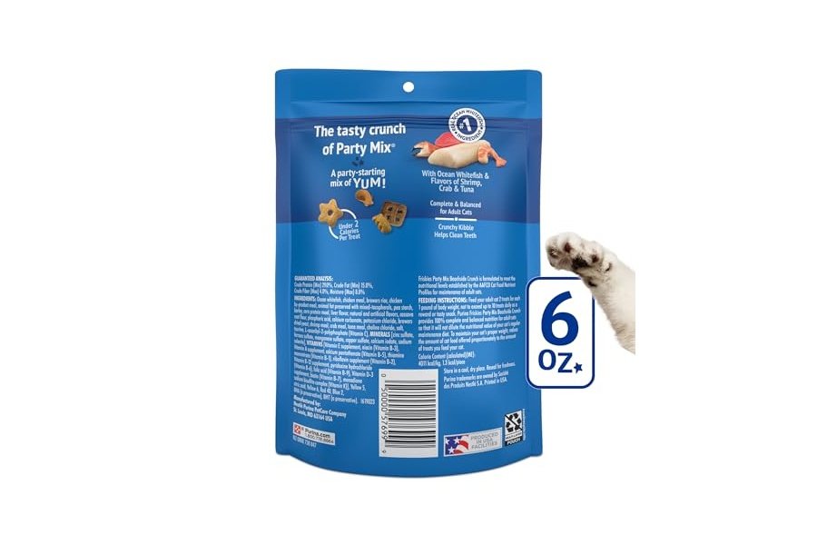 Premios para gatos Purina Friskies, Party Mix Beachside Crunch - (Paquete de 6) Bolsas de 170 g - Image 7