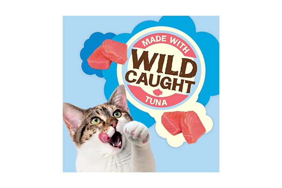 Premios naturales para gatos Purina Friskies, mezcla para fiestas, con atún silvestre y vitaminas, minerales y nutrientes añadidos - Envase de 590 g - Image 3