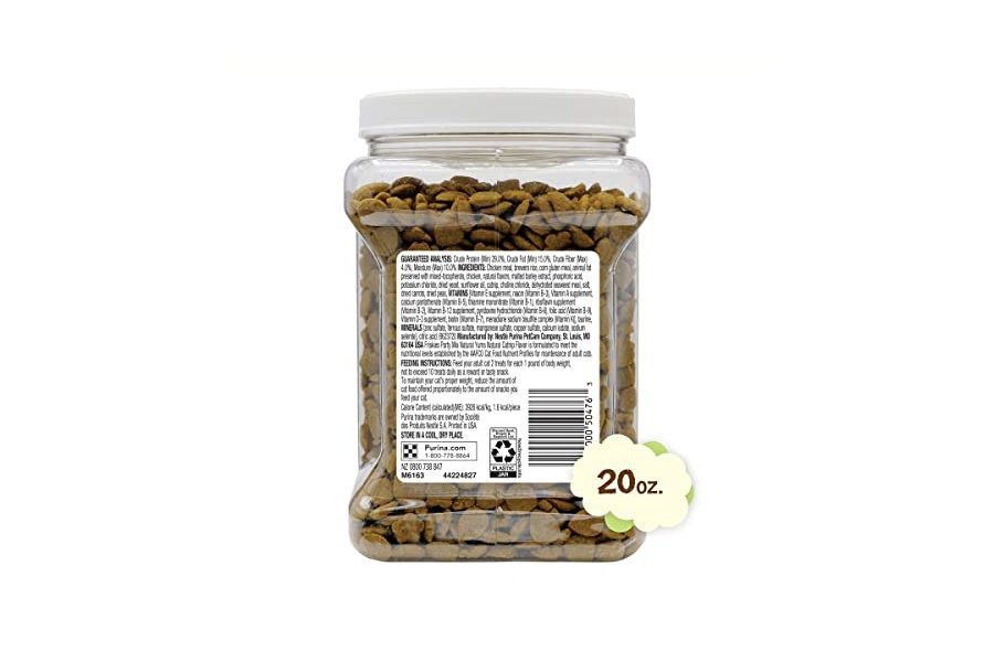 Purina Friskies, fabricado en EE. UU., premios naturales para gatos, mezcla para fiestas Natural Yums con sabor a hierba gatera - Envase de 590 g - Image 6