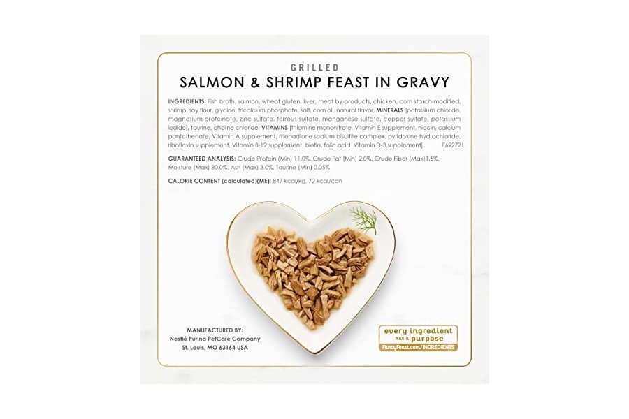 Comida húmeda para gatos Purina Fancy Feast a la parrilla con mariscos en paquete variado (paquete de 30) latas de 85 g - Image 7