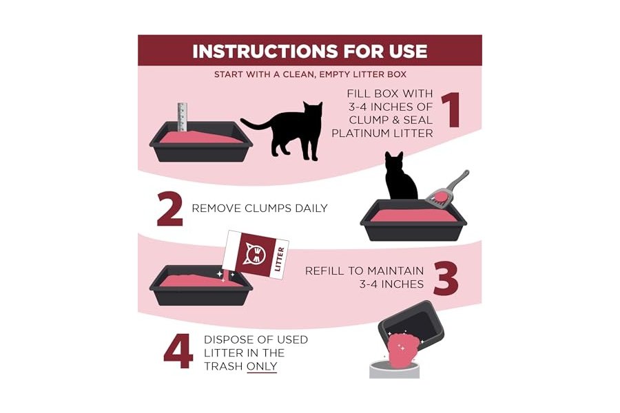 ARM & HAMMER Clump & Seal Platinum, Arena aglomerante para gatos con sellado completo de olores, Multigatos, Control de olores durante 14 días, Fórmula exclusiva en línea, 17 kg - Image 5
