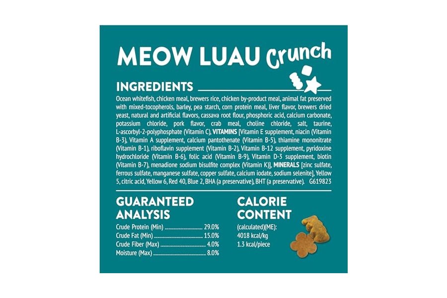 Premios para gatos Purina Friskies, Party Mix Meow Luau Crunch - (Paquete de 6) Bolsas de 170 g - Image 6