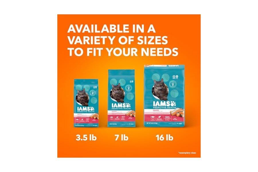 Alimento seco para gatos IAMS Proactive Health Adult Indoor Weight & Hairball Care con salmón, bolsa de 7,2 kg - Image 12