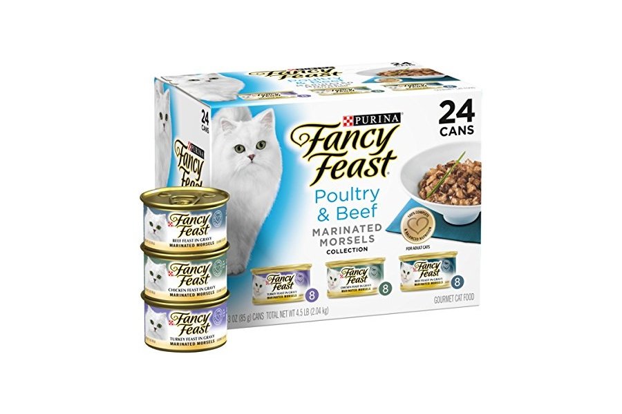Alimento húmedo para gatos Purina Fancy Feast Gravy, paquete variado, colección de bocaditos marinados de pollo y res - (24) latas de 85 g - Image 2