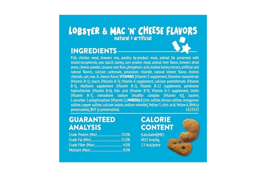Premios para gatos Purina Friskies, mezcla para fiestas con sabores de langosta y macarrones con queso - (Paquete de 6) Bolsas de 170 g - Image 7